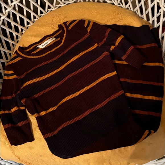 ❤️ autumn striped tshirt sweater dress - Picture 2 of 2